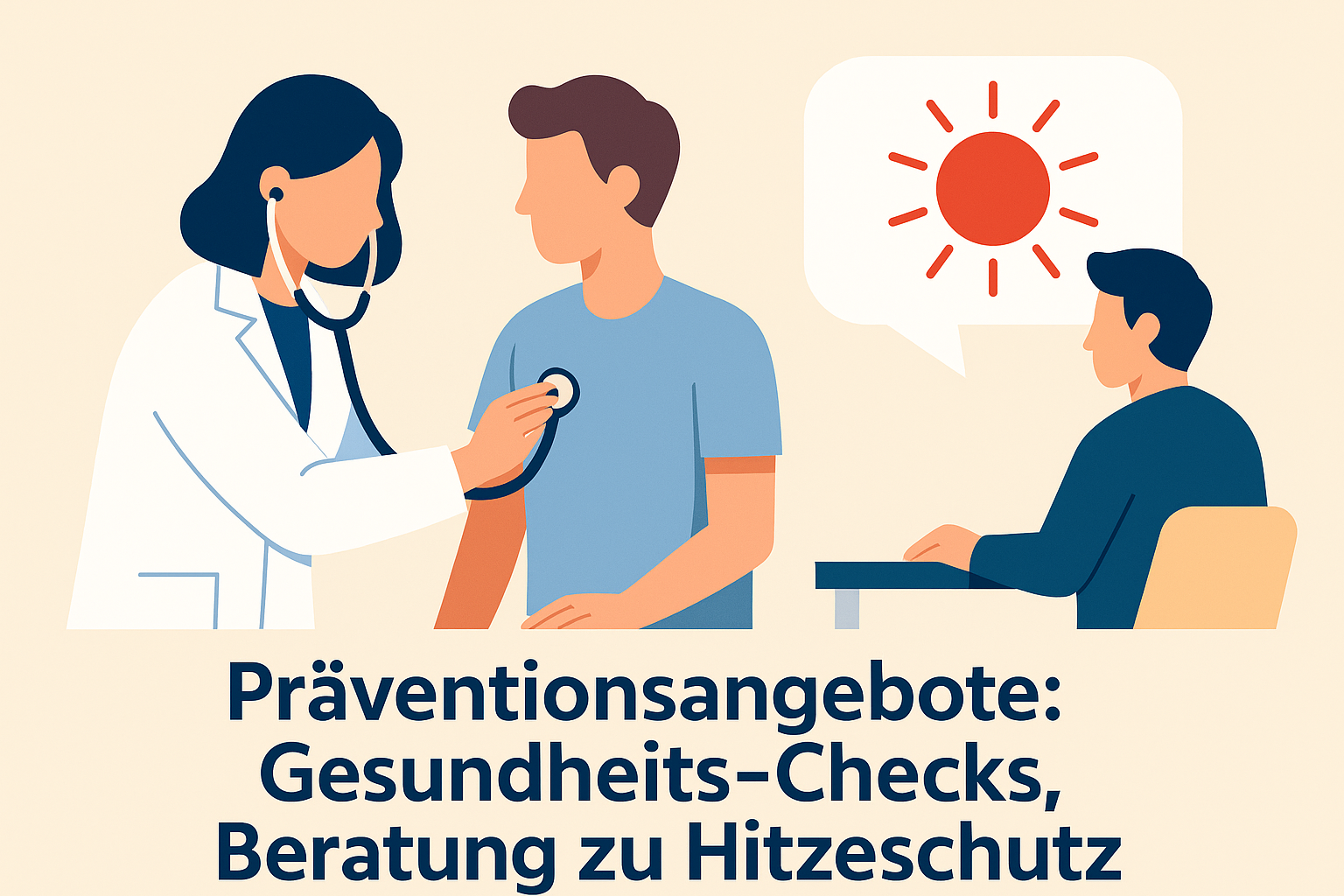 Präventionsangebote gegen Hitze – Gesundheits-Checks und Beratung zu Hitzeschutz